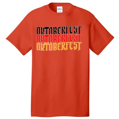 Oktoberfest Word Flag Logo Tall T-Shirt