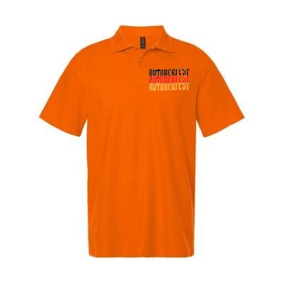 Oktoberfest Word Flag Logo Softstyle Adult Sport Polo