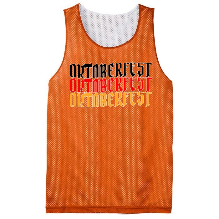 Oktoberfest Word Flag Logo Mesh Reversible Basketball Jersey Tank