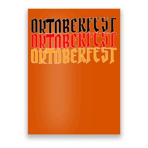 Oktoberfest Word Flag Logo Poster