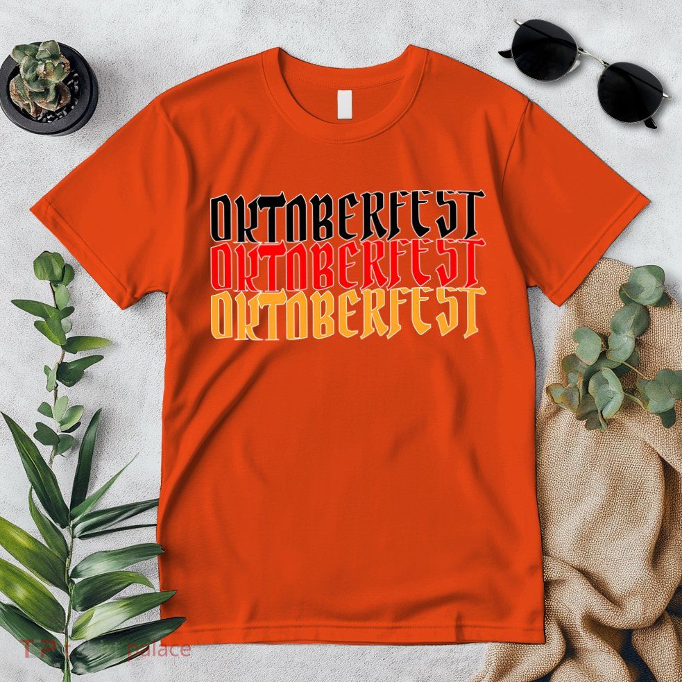 Oktoberfest Word Flag Logo Premium T-Shirt