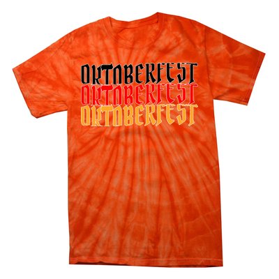 Oktoberfest Word Flag Logo Tie-Dye T-Shirt