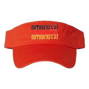 Oktoberfest Word Flag Logo Valucap Bio-Washed Visor