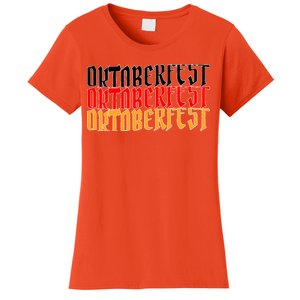 Oktoberfest Word Flag Logo Women's T-Shirt