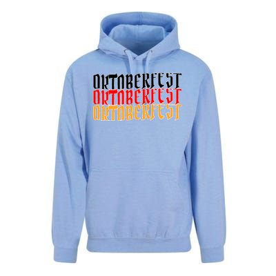 Oktoberfest Word Flag Logo Unisex Surf Hoodie