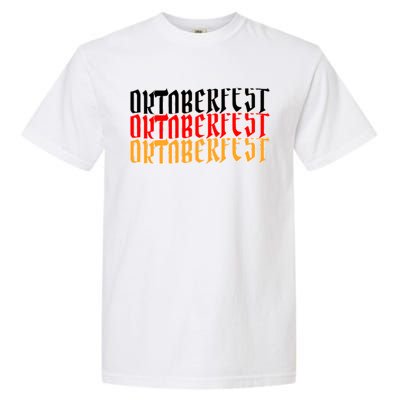 Oktoberfest Word Flag Logo Garment-Dyed Heavyweight T-Shirt