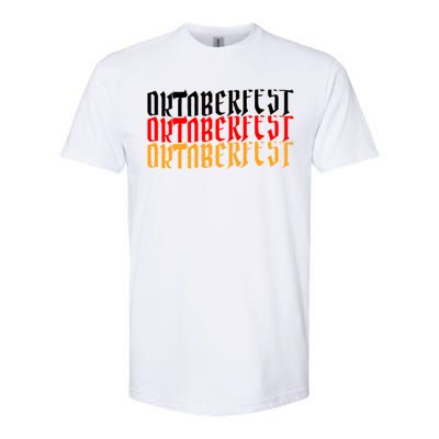 Oktoberfest Word Flag Logo Softstyle CVC T-Shirt