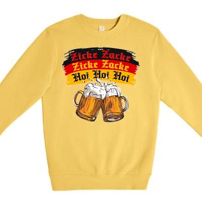 Oktoberfest Zicke Zacke Hoi Hoi Hoi Premium Crewneck Sweatshirt