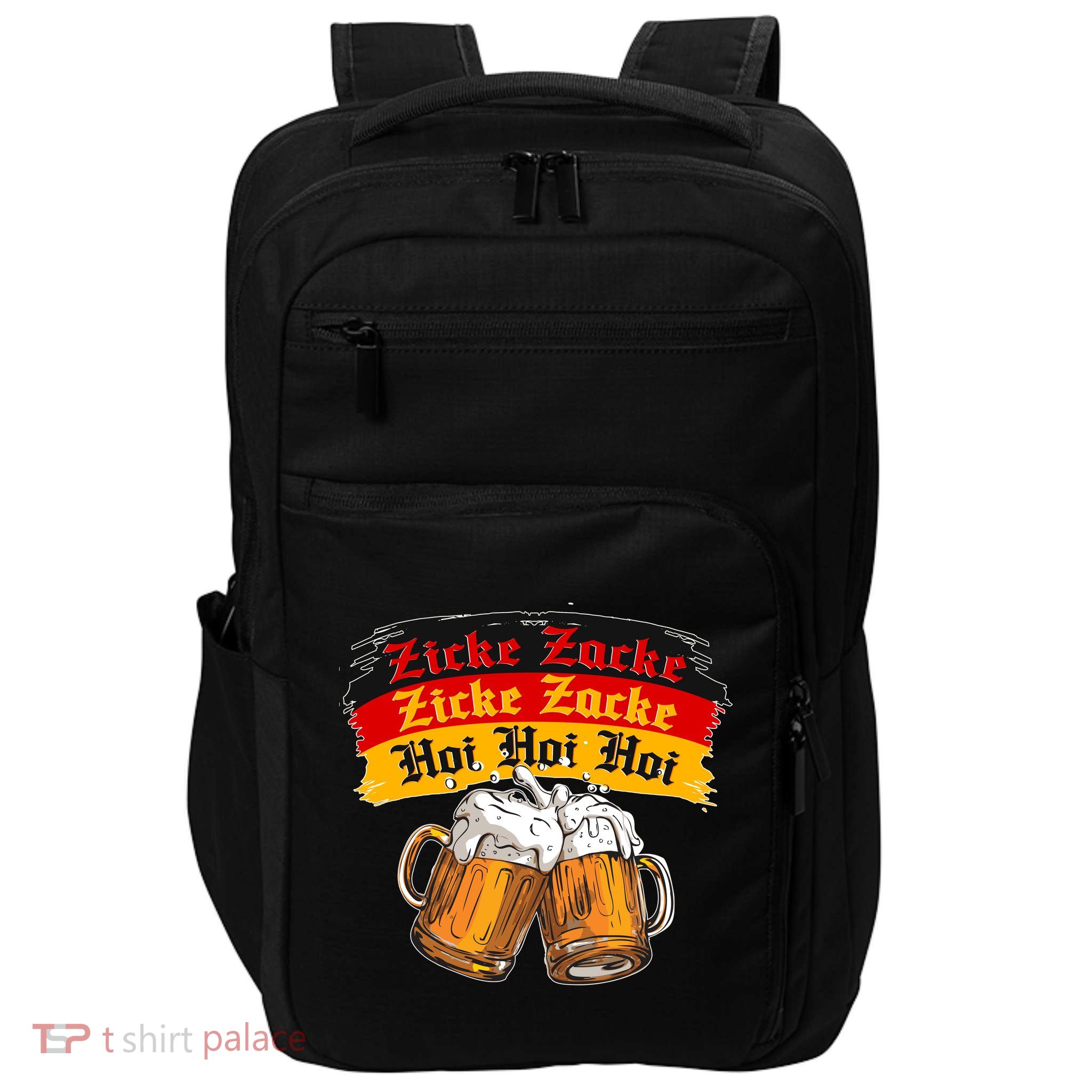 Oktoberfest Zicke Zacke Hoi Hoi Hoi Impact Tech Backpack