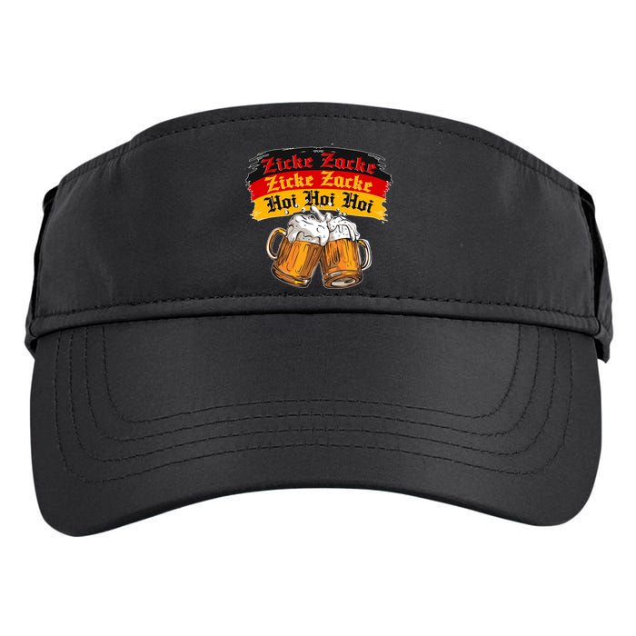 Oktoberfest Zicke Zacke Hoi Hoi Hoi Adult Drive Performance Visor