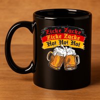 Oktoberfest Zicke Zacke Hoi Hoi Hoi 11oz C Handle Ceramic Mug