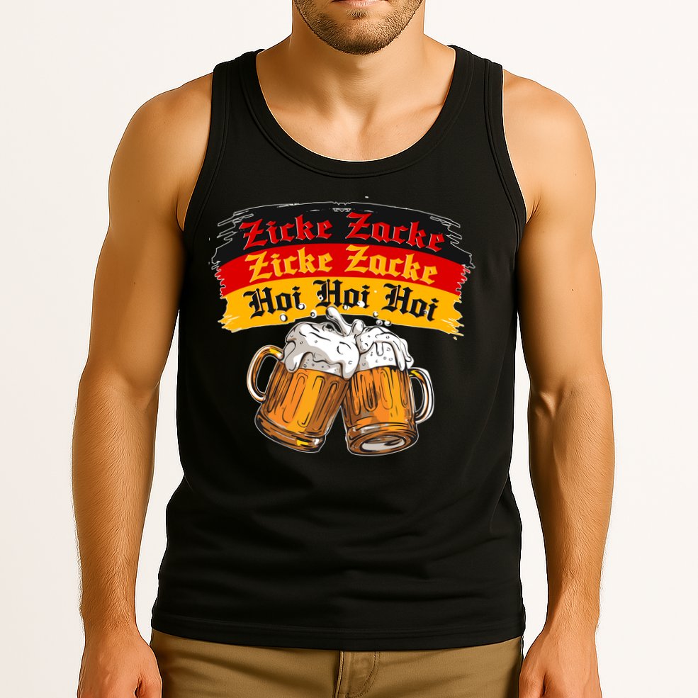 Oktoberfest Zicke Zacke Hoi Hoi Hoi Tank Top