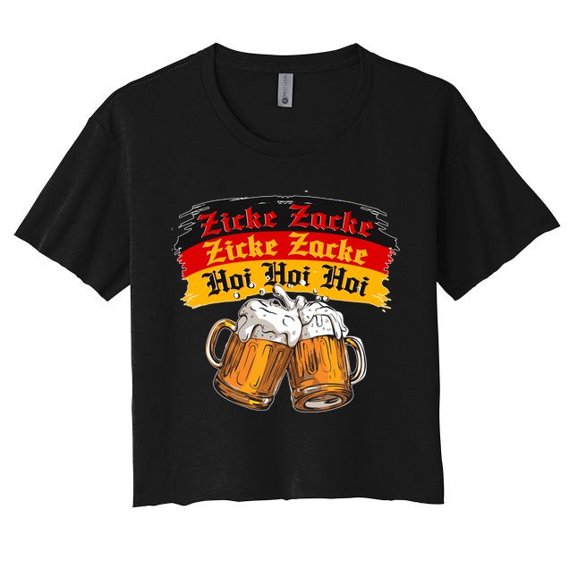 Oktoberfest Zicke Zacke Hoi Hoi Hoi Crop Top