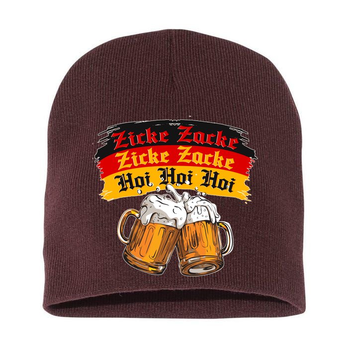 Oktoberfest Zicke Zacke Hoi Hoi Hoi Short Acrylic Beanie