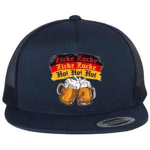 Oktoberfest Zicke Zacke Hoi Hoi Hoi Flat Bill Trucker Hat