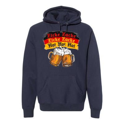 Oktoberfest Zicke Zacke Hoi Hoi Hoi Premium Hoodie