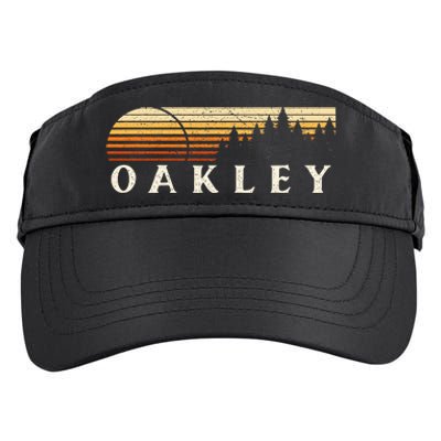 Oakley Ky Vintage Evergreen Sunset Eighties Adult Drive Performance Visor