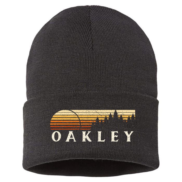 Oakley Ky Vintage Evergreen Sunset Eighties Sustainable Knit Beanie