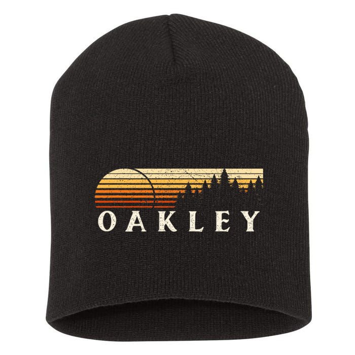 Oakley Ky Vintage Evergreen Sunset Eighties Short Acrylic Beanie