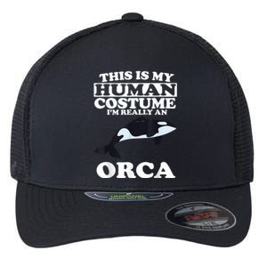 Orca Killer Whale Love Flexfit Unipanel Trucker Cap