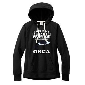 Orca Killer Whale Love Women's Fleece Hoodie