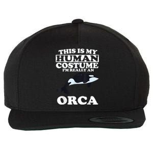 Orca Killer Whale Love Wool Snapback Cap