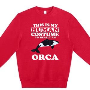 Orca Killer Whale Love Premium Crewneck Sweatshirt