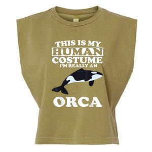 Orca Killer Whale Love Garment-Dyed Women's Muscle Tee