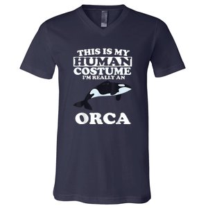 Orca Killer Whale Love V-Neck T-Shirt