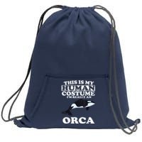 Orca Killer Whale Love Sweatshirt Cinch Pack Bag