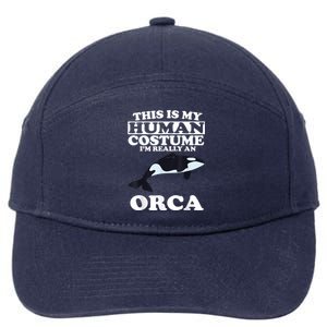 Orca Killer Whale Love 7-Panel Snapback Hat