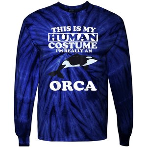 Orca Killer Whale Love Tie-Dye Long Sleeve Shirt