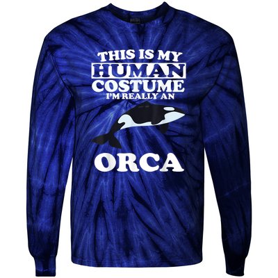 Orca Killer Whale Love Tie-Dye Long Sleeve Shirt