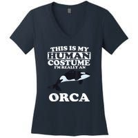 Orca Killer Whale Love Women's V-Neck T-Shirt