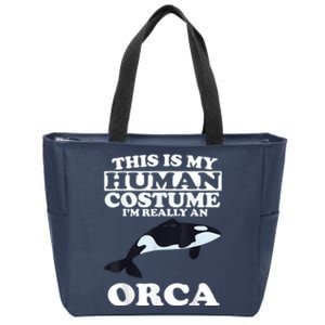 Orca Killer Whale Love Zip Tote Bag