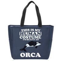 Orca Killer Whale Love Zip Tote Bag