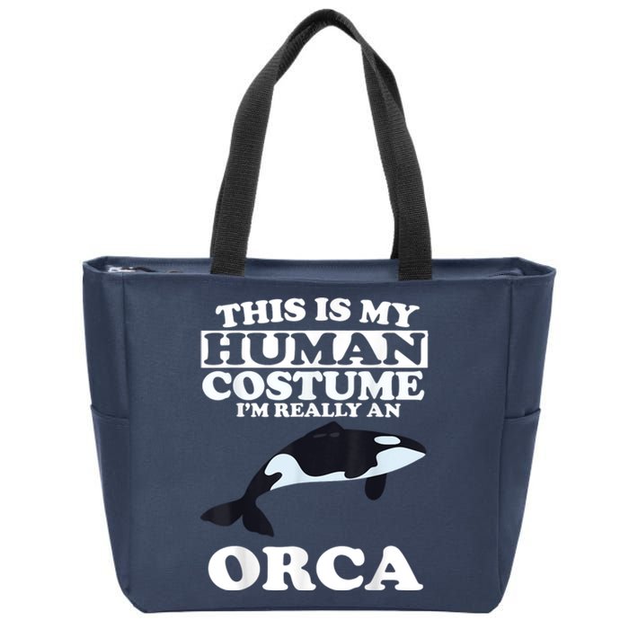 Orca Killer Whale Love Zip Tote Bag