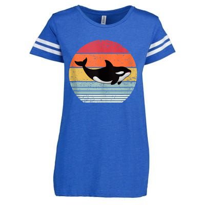 Orca Killer Whale Sea Panda Vintage Retro 80s Style Tank Top Enza Ladies Jersey Football T-Shirt