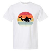 Orca Killer Whale Sea Panda Vintage Retro 80s Style Tank Top Garment-Dyed Heavyweight T-Shirt