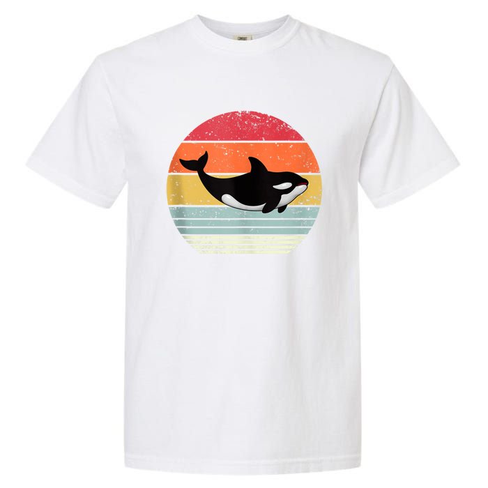 Orca Killer Whale Sea Panda Vintage Retro 80s Style Tank Top Garment-Dyed Heavyweight T-Shirt