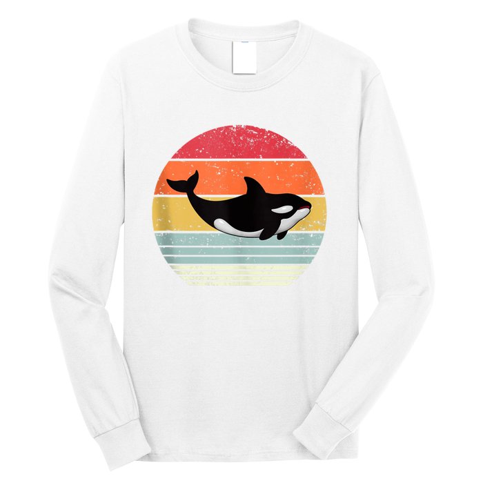 Orca Killer Whale Sea Panda Vintage Retro 80s Style Tank Top Long Sleeve Shirt