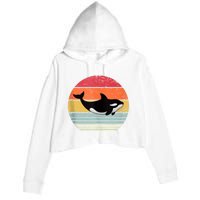 Orca Killer Whale Sea Panda Vintage Retro 80s Style Tank Top Crop Fleece Hoodie