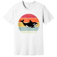 Orca Killer Whale Sea Panda Vintage Retro 80s Style Tank Top Premium T-Shirt