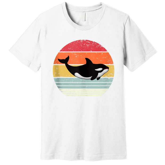 Orca Killer Whale Sea Panda Vintage Retro 80s Style Tank Top Premium T-Shirt