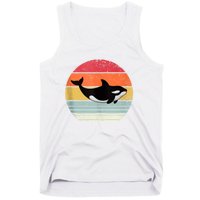 Orca Killer Whale Sea Panda Vintage Retro 80s Style Tank Top Tank Top