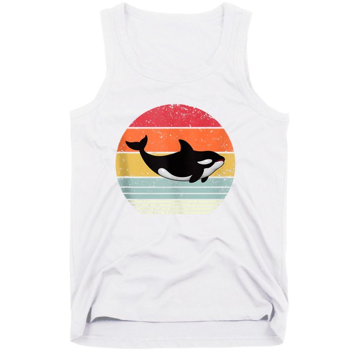 Orca Killer Whale Sea Panda Vintage Retro 80s Style Tank Top Tank Top