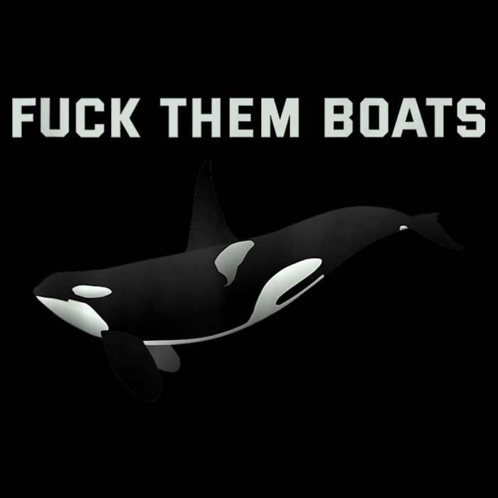Orca Killer Whale Fuck Them Boats Funny Boat Whale Gift Zip Tote Bag