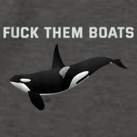 Orca Killer Whale Fuck Them Boats Funny Boat Whale Gift Vector Backpack