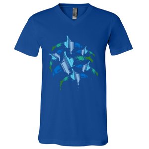 Orca Killer Whale Gift Save The Whales Gift V-Neck T-Shirt