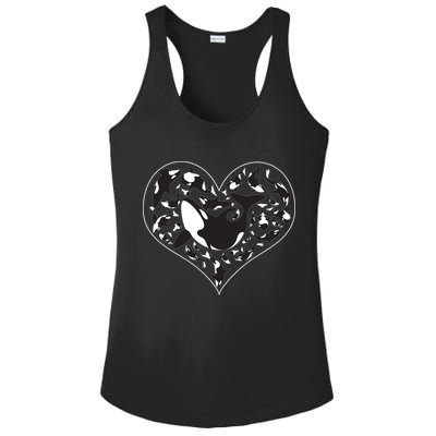 Orca Killer Whale Love Ladies PosiCharge Competitor Racerback Tank